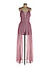 Fashion Nova 100% Polyester Purple Romper Size L - photo 1