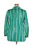Liz & Co 100% Cotton Green Long Sleeve Blouse Size 1X - photo 2