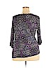 Apt. 9 100% Rayon Purple 3/4 Sleeve Top Size 1X - photo 2