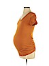 Isabel Maternity Orange Short Sleeve T-Shirt Size XS - photo 1