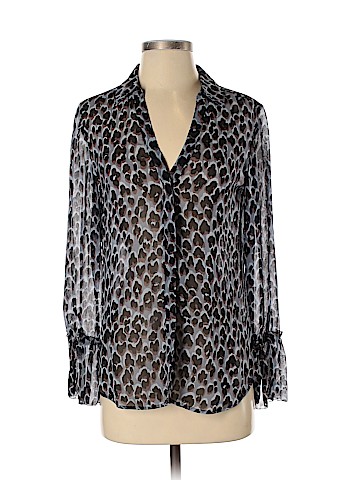 Paige Long Sleeve Silk Top (view 1)