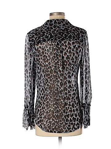 Paige Long Sleeve Silk Top (view 2)