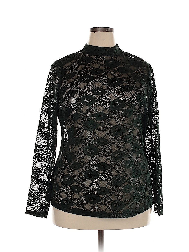 Lane Bryant Teal Long Sleeve Top Size 18 - 20 Plus - photo 1