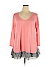 Assorted Brands Pink Long Sleeve Top Size 1X - photo 1