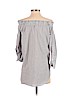 IMNYC Isaac Mizrahi Gray 3/4 Sleeve Blouse Size S - photo 2