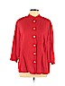 AKS by Amy K Su 100% Tencel Red 3/4 Sleeve Blouse Size 1X - photo 1