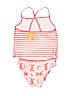 Gymboree Floral Stripes Pink Two Piece Swimsuit Size 7 - 8 - photo 2