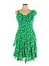 Signature by Robbie Bee 100% Polyester Green Casual Dress Size 14 (petite) - photo 1