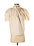 Apiece Apart 100% Cotton Ivory Short Sleeve Blouse Size 0 - photo 1
