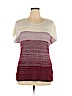 Christopher & Banks 100% Acrylic Burgundy Short Sleeve Top Size XL - photo 1