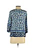 Hale Bob 100% Rayon Blue 3/4 Sleeve Blouse Size S - photo 2