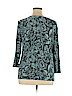 Croft & Barrow Teal 3/4 Sleeve Top Size XL - photo 2