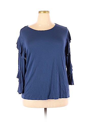 Liz Claiborne Long Sleeve Top (view 1)