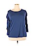Liz Claiborne Blue Long Sleeve Top Size XXL - photo 1