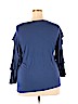 Liz Claiborne Blue Long Sleeve Top Size XXL - photo 2