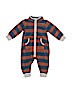 Carter's 100% Polyester Stripes Graphic Brown Long Sleeve Outfit 3-6 MO / 6 MO - photo 1