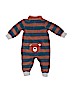 Carter's 100% Polyester Stripes Graphic Brown Long Sleeve Outfit 3-6 MO / 6 MO - photo 2