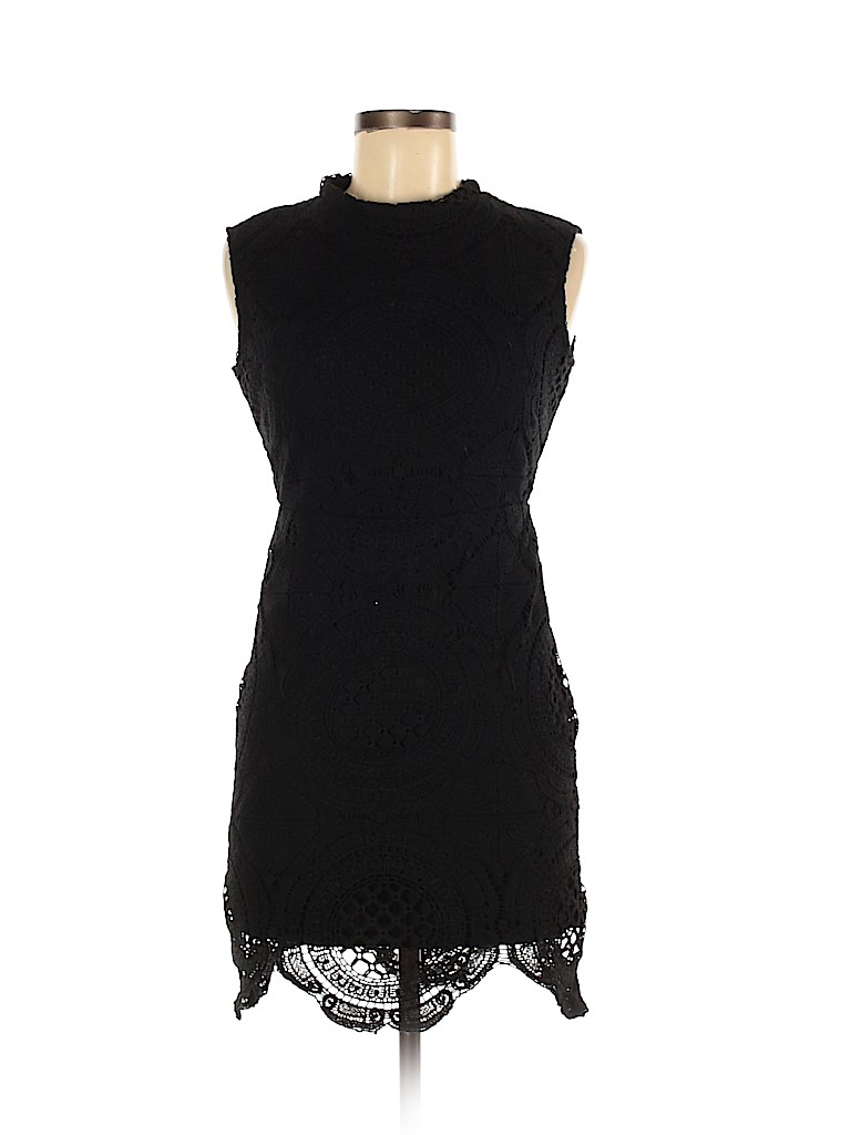 Stella Luce 100% Polyester Solid Black Cocktail Dress Size M - 93% off ...