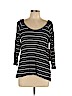 Almost Famous Black 3/4 Sleeve Top Size L - photo 1