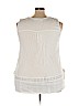 Weekend Suzanne Betro 100% Rayon White Sleeveless Blouse Size 3X - photo 2