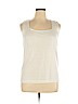 Susan Graver 100% Acrylic Ivory Sleeveless Top Size XL - photo 1