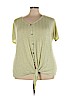 Evri Green Short Sleeve Top Size 3X - photo 1