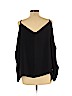 H&M 100% Polyester Black Long Sleeve Blouse Size 10 - photo 2
