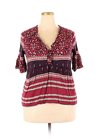 Knox Rose Short Sleeve Henley (view 1)