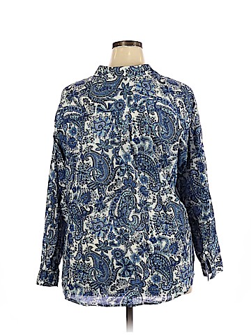 DressBarn Long Sleeve Button-Down Shirt (view 2)