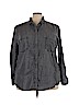 New Leaf 100% Tencel Gray Long Sleeve Button-Down Shirt Size 3X - photo 1
