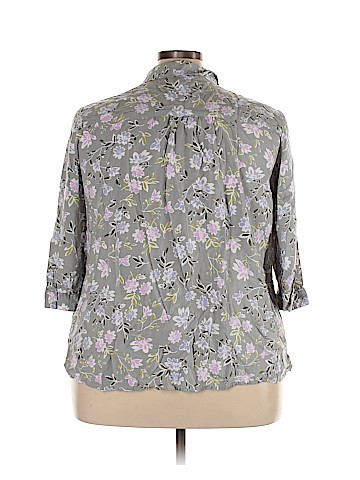 J.jill 3/4 Sleeve Button-Down Shirt (view 2)