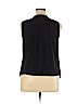 INC International Concepts 100% Polyester Black Sleeveless Blouse Size XL - photo 2
