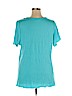 Potpourri Designs Blue Short Sleeve Top Size 1X - photo 2