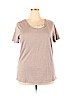 Cj Banks Tan Short Sleeve T-Shirt Size 2X - photo 1