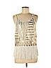 Charlotte Russe 100% Nylon Ivory Sleeveless Blouse Size M - photo 1