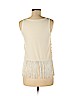 Charlotte Russe 100% Nylon Ivory Sleeveless Blouse Size M - photo 2