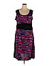 D.J. Summers Purple Casual Dress Size 2X - photo 1