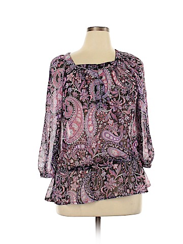 Apt. 9 3/4 Sleeve Blouse (view 1)