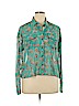 True Craft 100% Polyester Green Long Sleeve Blouse Size XL - photo 1