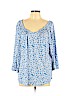 Westbound 100% Rayon Blue Long Sleeve Top Size 1X - photo 1