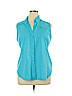 Columbia 100% Polyester Blue Sleeveless Blouse Size XL - photo 1
