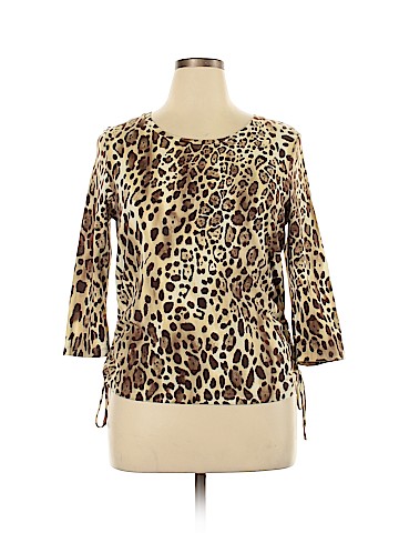 Caribbean Joe 3/4 Sleeve Top (view 1)