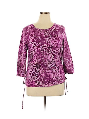 Caribbean Joe 3/4 Sleeve Top (view 1)