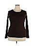 Merona 100% Cotton Brown Long Sleeve T-Shirt Size XXL - photo 1