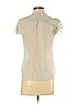 H&M 100% Polyester White Short Sleeve Blouse Size 4 - photo 2