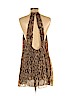 Zara 100% Polyester Brown Casual Dress Size L - photo 2