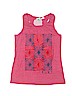 Roxy Girl 100% Cotton Graphic Pink Tank Top Size 8 - 10 - photo 1