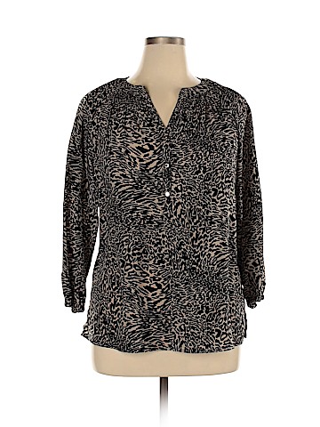 Dana Buchman Long Sleeve Blouse (view 1)