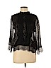 Topshop Black Long Sleeve Blouse Size 8 - photo 1