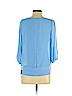 Iz Byer 100% Polyester Blue Long Sleeve Blouse Size S - photo 2